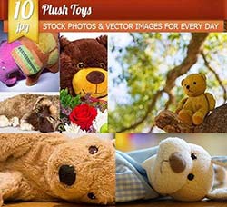 10张高清的毛绒玩具图片：Plush Toys, 10 x UHQ JPEG